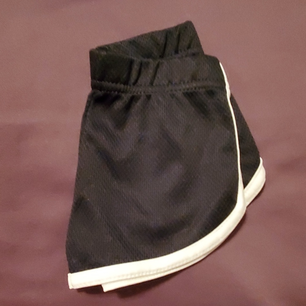 Black athletic shorts
